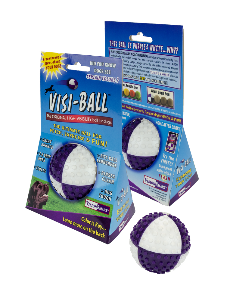 Afbeelding Visionsmart Visi-Ball Wit"Paars door K-9 Security dogs