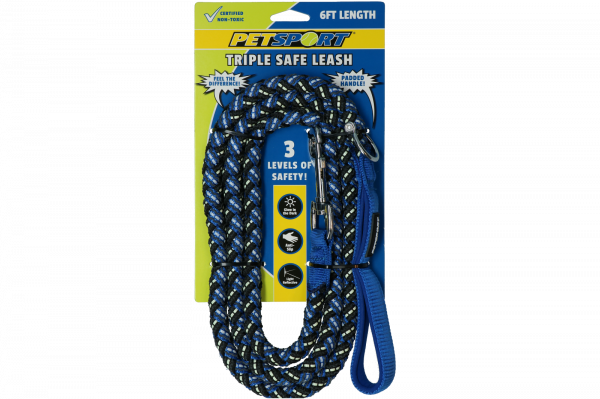 Triple Safe 6Ft Leash Blauw afbeelding