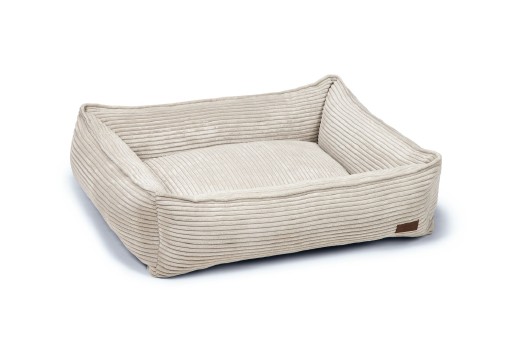Afbeelding Designed By Lotte Ribbed - Hondenmand - Lichtgrijs - 80X70X22 Cm door K-9 Security dogs