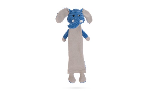 Afbeelding Beeztees Flatino Olifant Ajan - Hondenspeelgoed - Pluche - Blauw"Grijs - 41X22X10 Cm door K-9 Security dogs