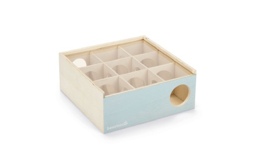 Afbeelding Beezees Doolhof Cleo - Knaagdierspeelgoed - Hout - Mint - 18X18X7,5 Cm door K-9 Security dogs
