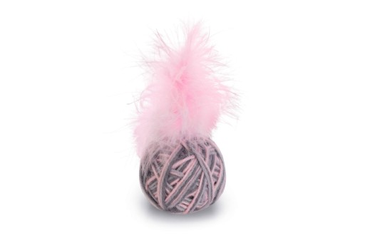 Beeztees Bal+Veer Ming - Kattenspeelgoed - Roze - Dia. 5 Cm