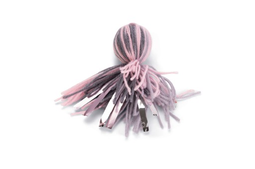 Afbeelding Beeztees Octopus Bal Octy - Kattenspeelgoed - Wol - Grijs"Roze - 12X4X4 Cm door K-9 Security dogs