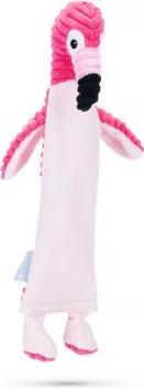 Beeztees Flatino Flamingo Idro - Hondenspeelgoed - Pluche - Roze - 41x24x11