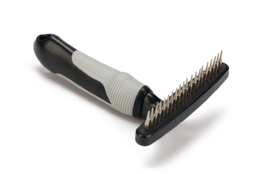 Beeztees roskam enkel roterende tand - hondenverzorging - zwart/grijs - 15,5 cm