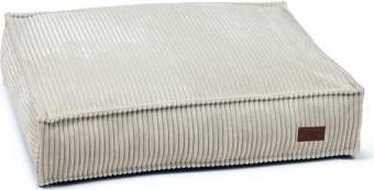 Designed by Lotte Ribbed - Hondenkussen - Lichtgrijs - 70x55x15 cm