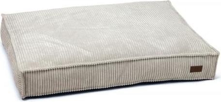 Designed by Lotte Ribbed - Hondenkussen - Lichtgrijs - 100x70x15 cm