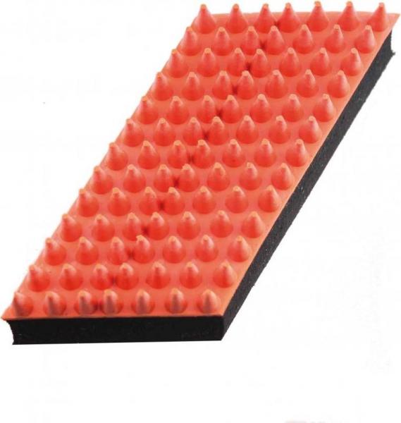 Rubber massageborstel dropvorm, klein
