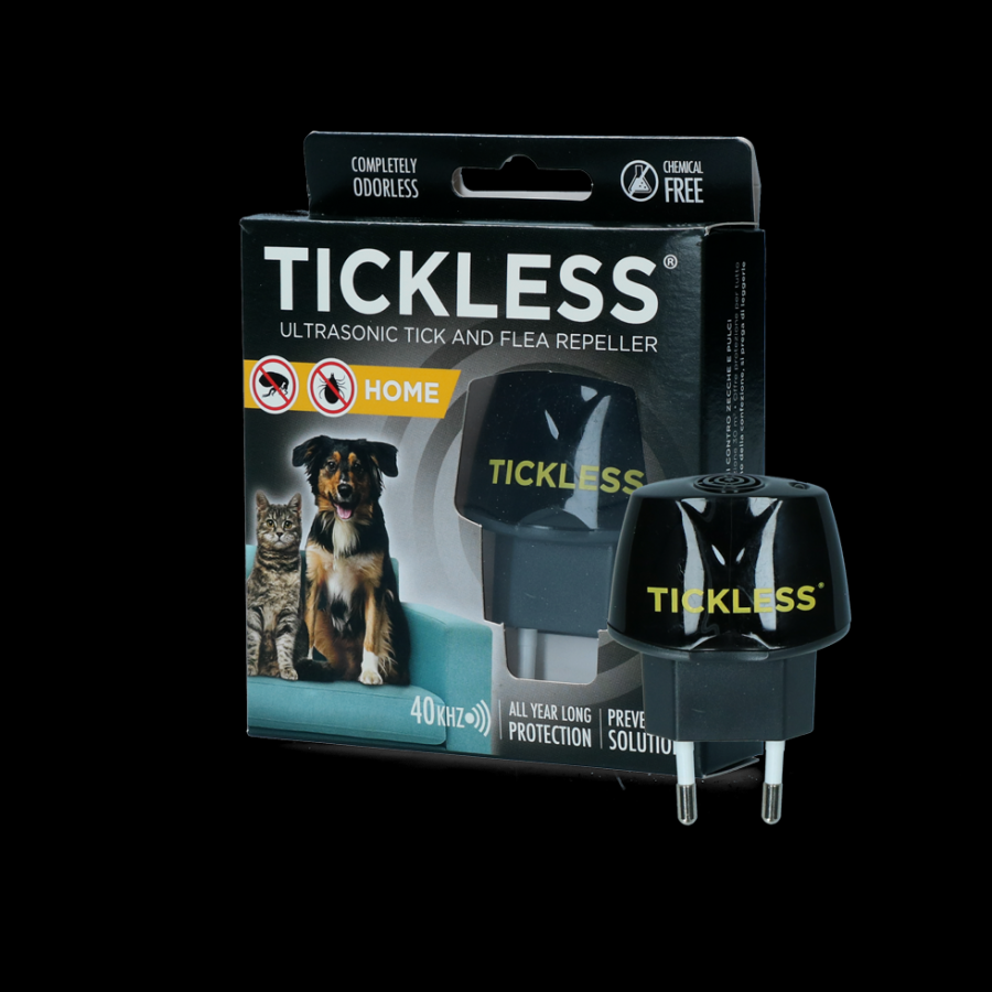 Afbeelding Tickless teek en vlo afweer stekker voor in huis zwart door K-9 Security dogs