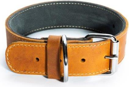 Dubbel Leren halsband Harly 45mm x 660 mm