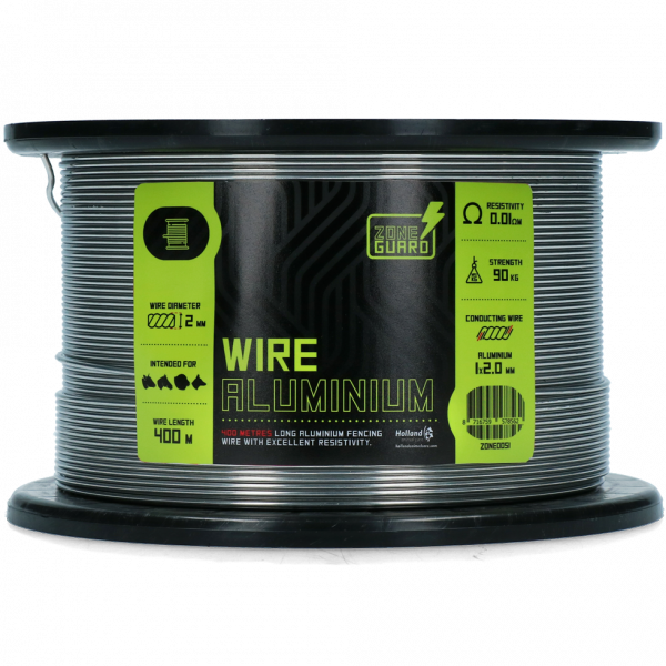 ZoneGuard Draad Basic aluminium 2 mm 400 m
