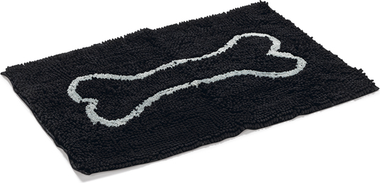 Dirty Dog Droogloopmat - Hond - Zwart - 78x51 cm