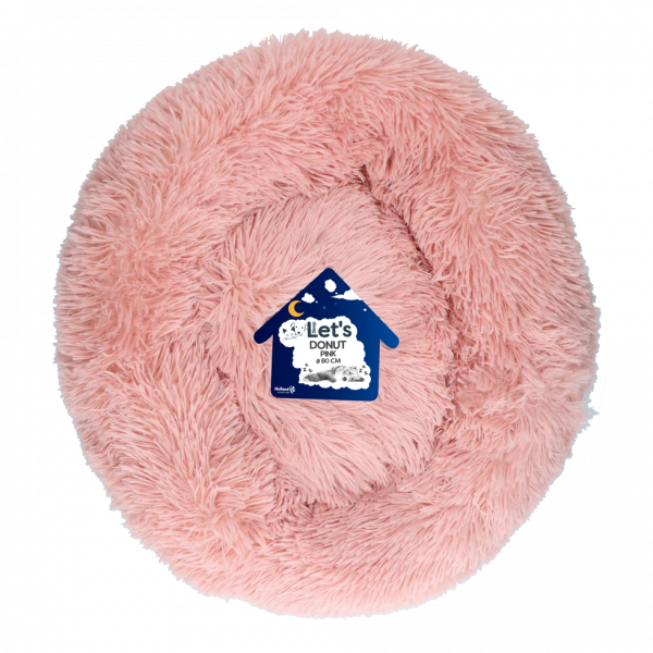Let&apos;s Sleep Donut 80 cm Beige Roze afbeelding