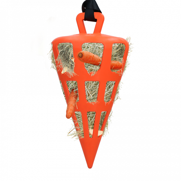Excellent Hay Slowfeeder Fun and Flex 22 cm Oranje Wortel