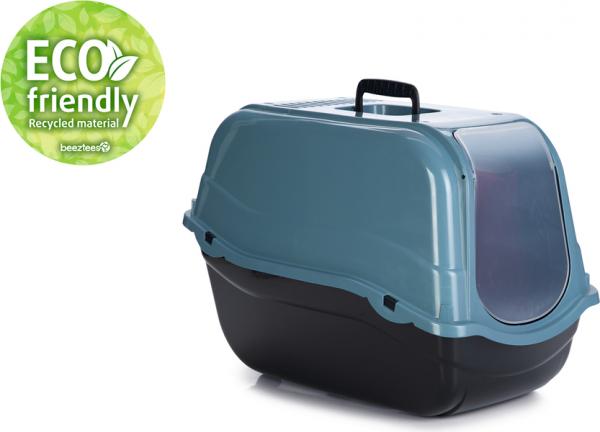 Romeo Eco - Kattenbak - Blauw"Zwart - 57x39x41 cm afbeelding