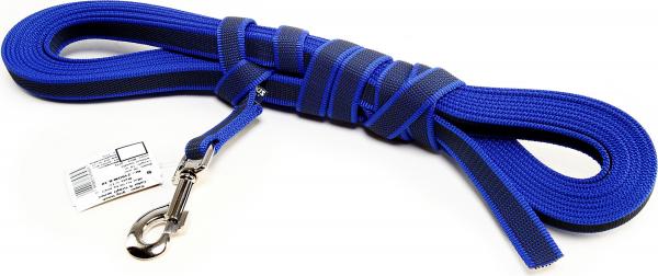 Lange lijn hond - Antislip - 20mm x 10m - Blauw afbeelding