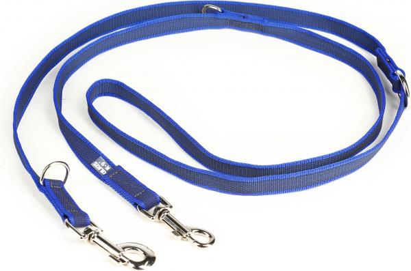 Antislip Hondenriem - Verstelbaar 20mm x 2,2m - Blauw afbeelding