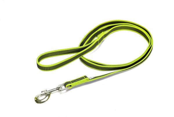 Antislip Hondenriem - 20mm x 2m - Met handvat - Neon