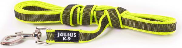 Lange lijn hond - Antislip - 20mm x 3m - Met handvat - Neon afbeelding