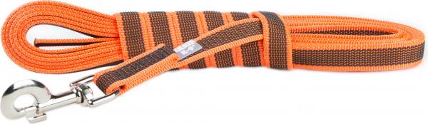 Lange lijn hond - Antislip - 20mm x 5m - Oranje afbeelding