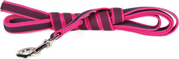 Lange lijn hond - Antislip - 20mm x 3m - Roze afbeelding