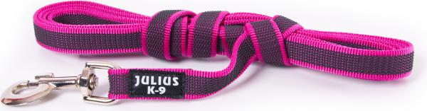 Lange lijn hond - Antislip - 20mm x 3m - Met handvat - Roze afbeelding
