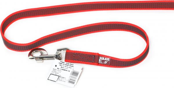 Antislip Hondenriem - 20mm x 1,8m - Met handvat & O-ring - Rood