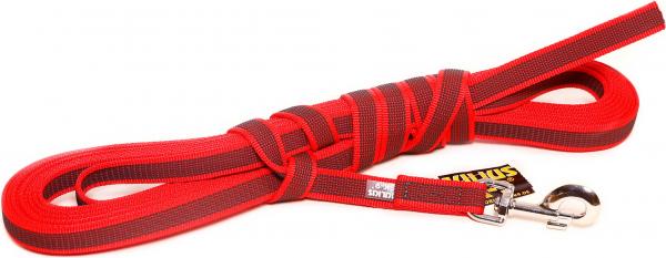 Lange lijn hond - Antislip - 20mm x 10m - Rood afbeelding