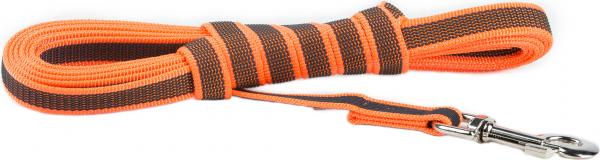 Lange lijn hond - Antislip - 14mm x 5m - Oranje afbeelding