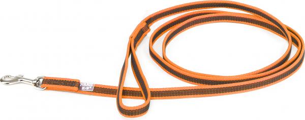 Antislip Hondenriem - 14mm x 2m - Met handvat - Oranje afbeelding