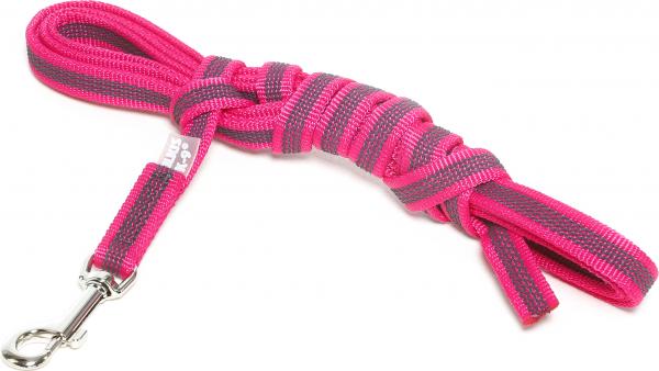 Lange lijn hond - Antislip - 14mm x 3m - Roze afbeelding