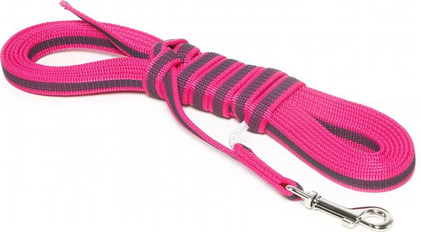 Lange lijn hond - Antislip - 14mm x 5m - Roze afbeelding