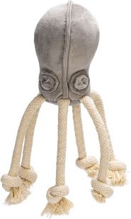 Designed by Lotte Octo Aisha - Hondenspeelgoed - Velvet - Grijs - 15x10x10 cm