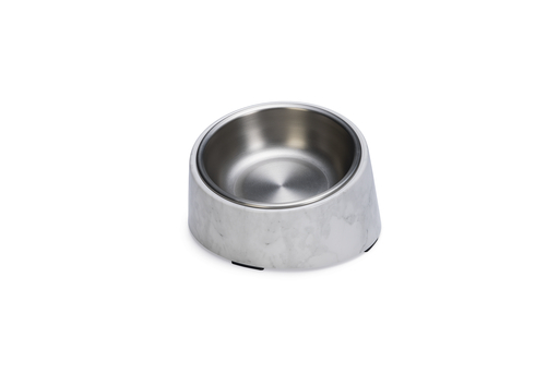 Designed by Lotte Eetbak Vita - Voerbak Kat - Melamine - Marmerlook - Wit - 14,5x13,3x7,6 - 160 ml