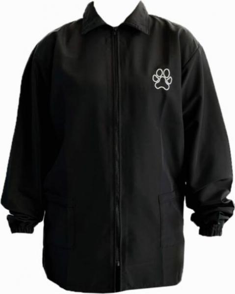 Trimshirt zwart lange mouw - Maat L