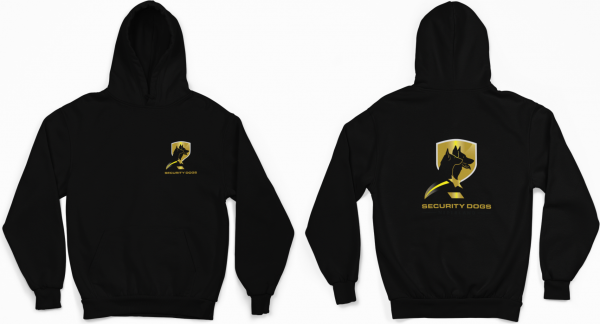 Hoodie Unisex Zwart - K9 Securitydogs