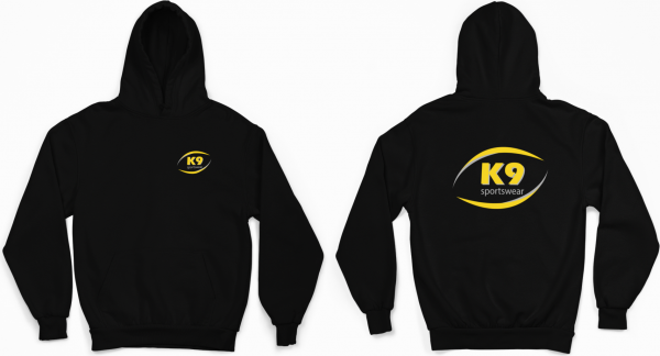 Hoodie Unisex Zwart - K9 Sportswear