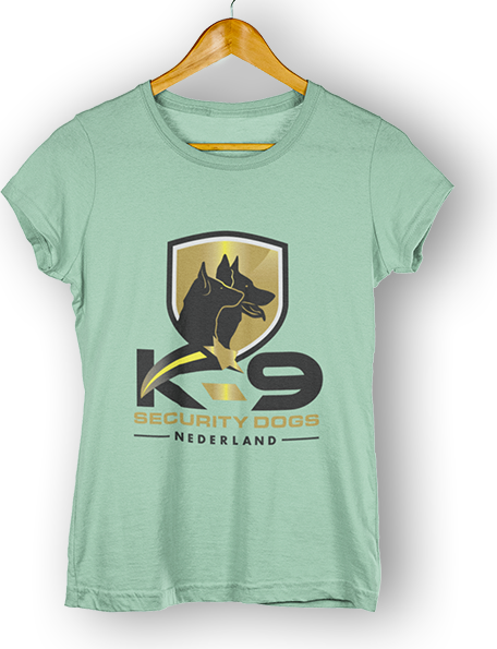 T-shirt Dames Groen - K9 Securitydogs