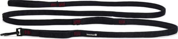 Beeztees Parinca Premium - Hondenriem - Nylon - Zwart - 300 cm x 20 mm