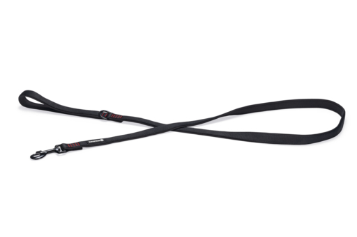 Beeztees parinca premium - hondenriem - nylon - zwart - 180 cm x 20 mm