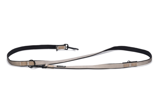 Beeztees parinca premium - hondenriem - nylon - lichtgrijs - 200 cm x 20 mm