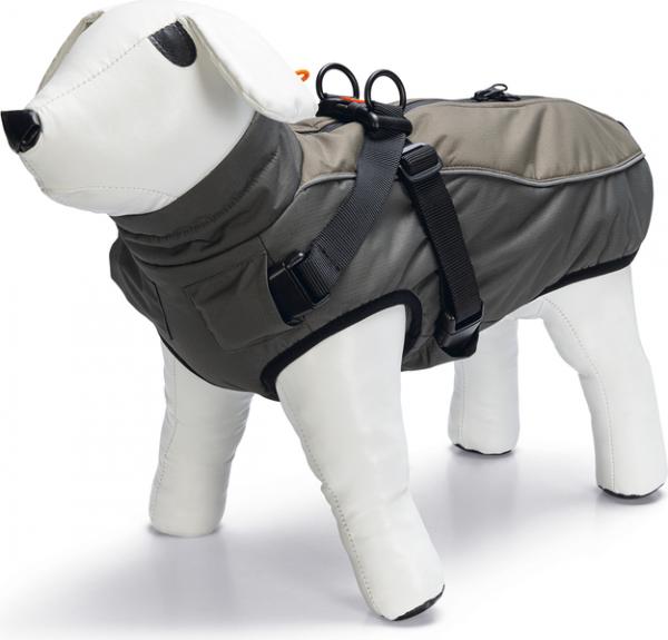 Beeztees Milo - Hondenjas + Hondentuig - Grijs - 52 cm