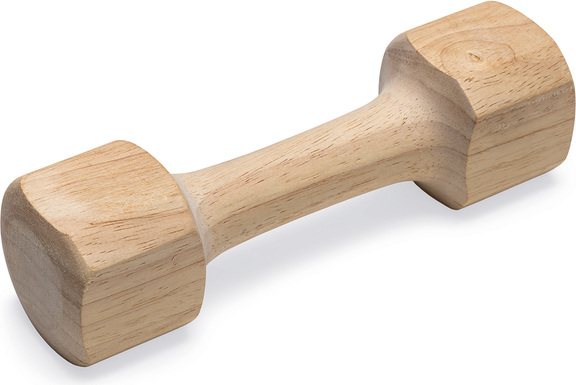 Beeztees Apporteerblok Dex - Hondenspeelgoed - Hout - 230 gr - 18,5x5x5 cm