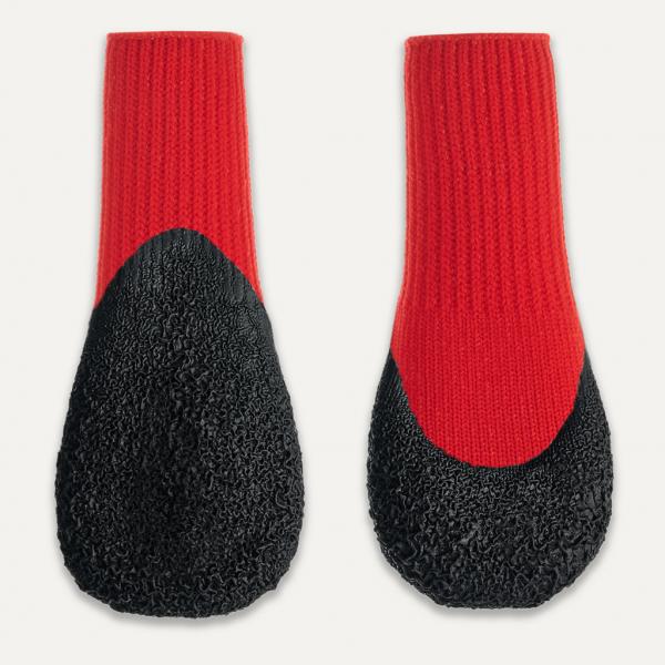 Gooeez Lites Dog Booties (4-pack) S Red"Black
