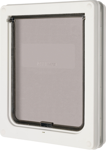 Dogmate Hondendeur 215 - Hondenluik - Wit - M - 35x29x4,5 cm afbeelding