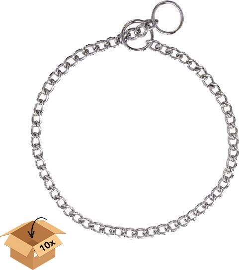 Slipketting kleine schakel - Verchroomd - Set van 10 stuks