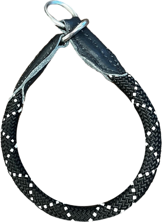 Julius-K9 Sliphalsband - Zwart - Verchroomd afbeelding