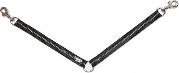 Julius-K9 koppelstuk - voor 2 honden - Zwart - 25mm afbeelding