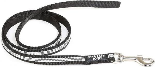 Julius-K9 IDC® nylon lijn - zonder handvat - Zwart afbeelding