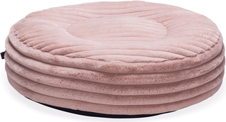 Designed by Lotte Reza - Hondenkussen - Rond - Roze - 65x65x16 cm afbeelding